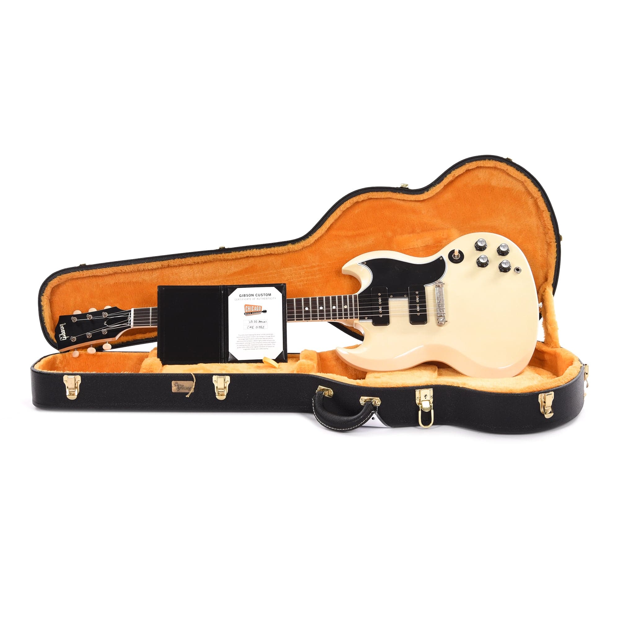 Gibson Custom Shop 1963 SG Special Reissue Antique Polaris White VOS Electric Guitars / Solid Body