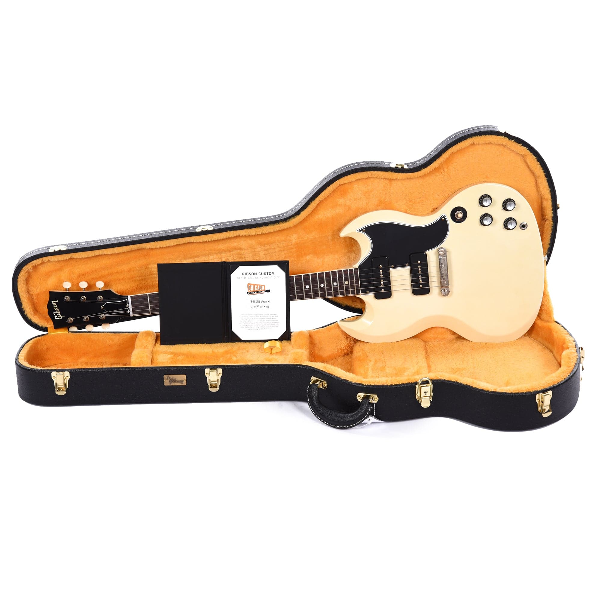 Gibson Custom Shop 1963 SG Special Reissue Antique Polaris White VOS Electric Guitars / Solid Body