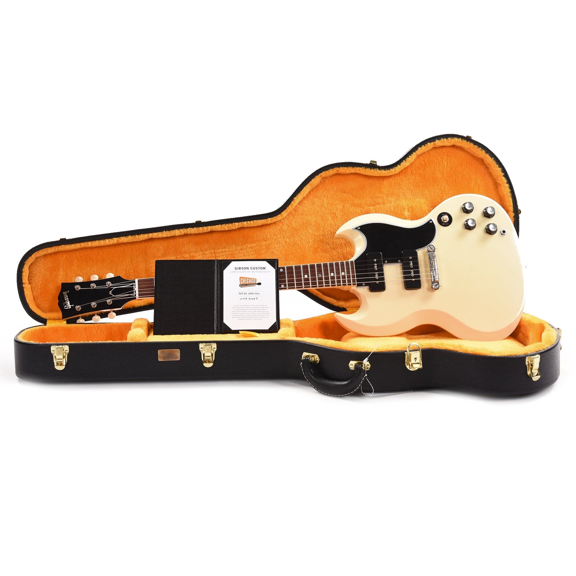 Gibson Custom Shop 1963 SG Special Reissue "CME Spec" Antique Polaris White VOS Electric Guitars / Solid Body