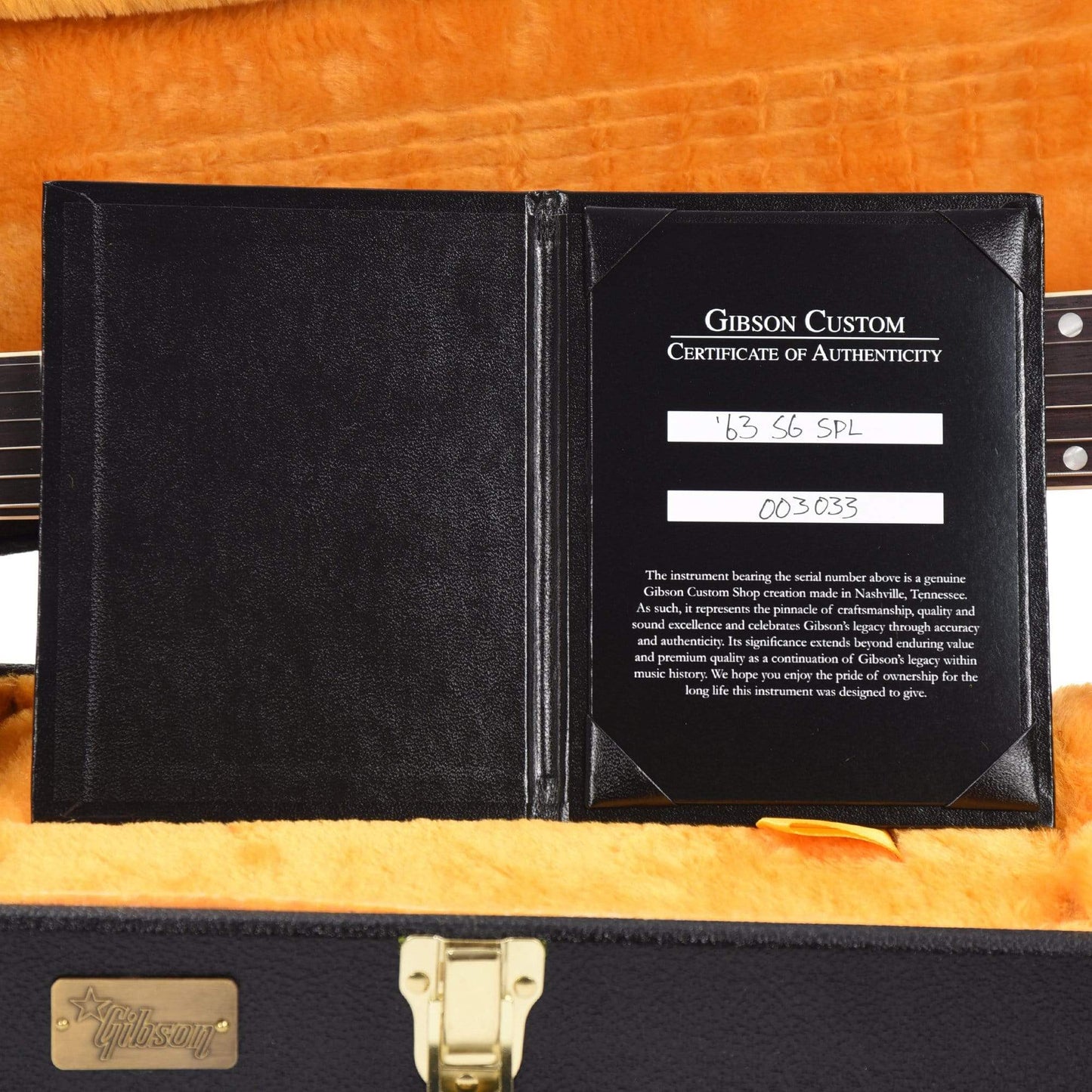 Gibson Custom Shop 1963 SG Special Reissue Lightning Bar Cherry Red VOS Electric Guitars / Solid Body