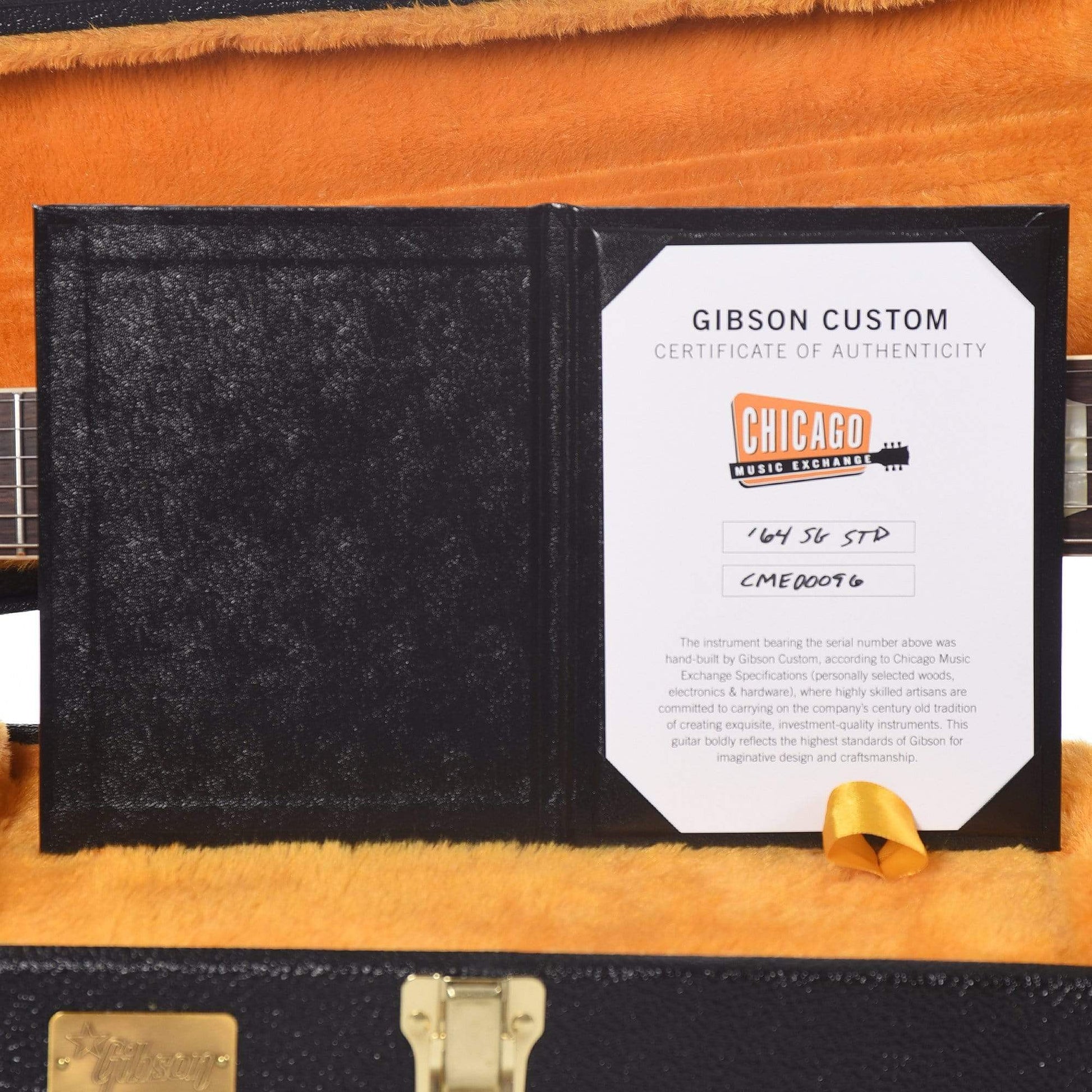 Gibson Custom Shop 1964 SG Standard "CME Spec" True Historic Red Aniline Dye VOS Electric Guitars / Solid Body