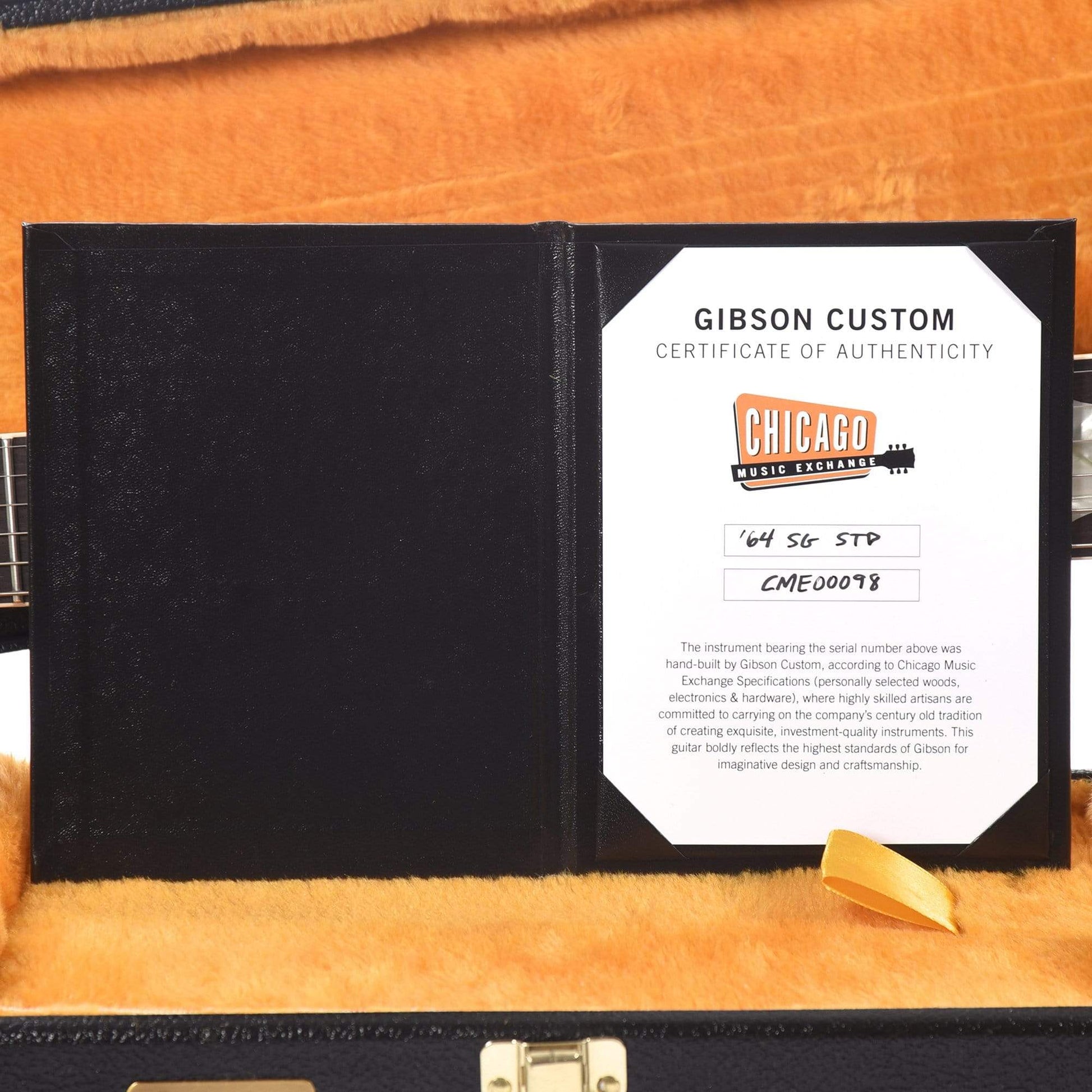 Gibson Custom Shop 1964 SG Standard "CME Spec" True Historic Red Aniline Dye VOS Electric Guitars / Solid Body