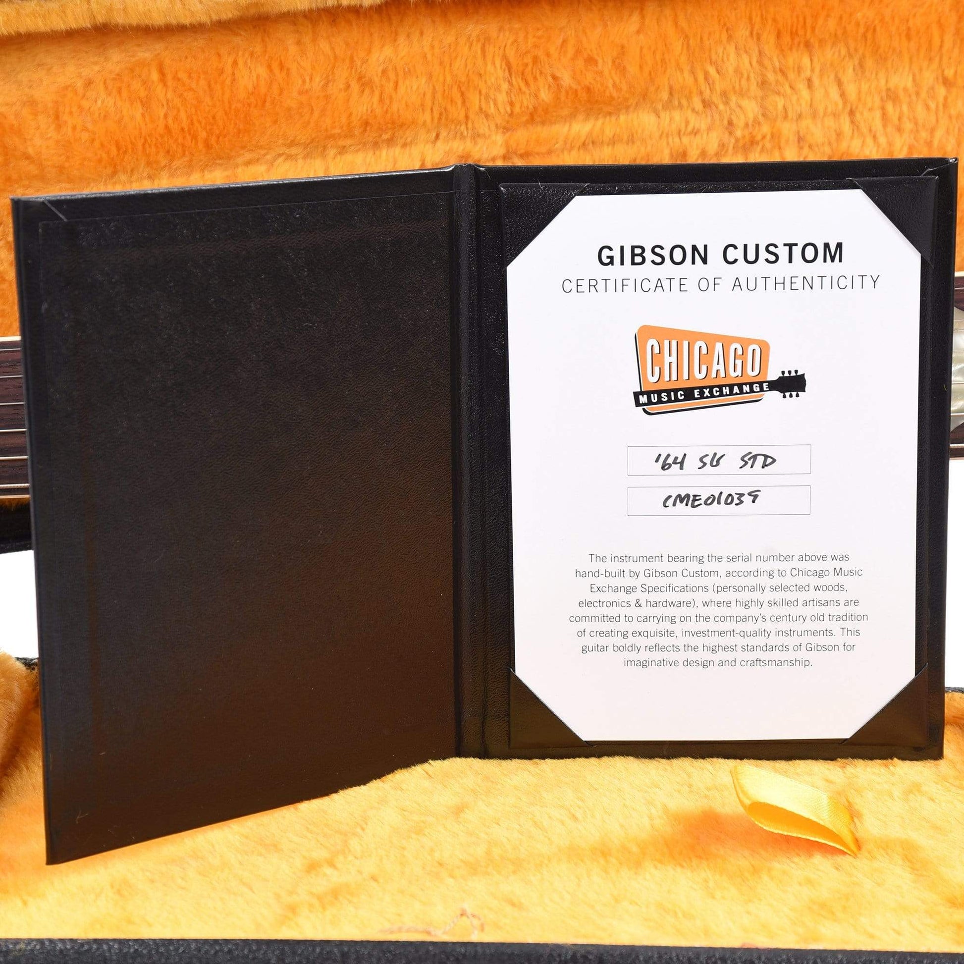 Gibson Custom Shop 1964 SG Standard "CME Spec" True Historic Red Aniline Dye VOS Electric Guitars / Solid Body