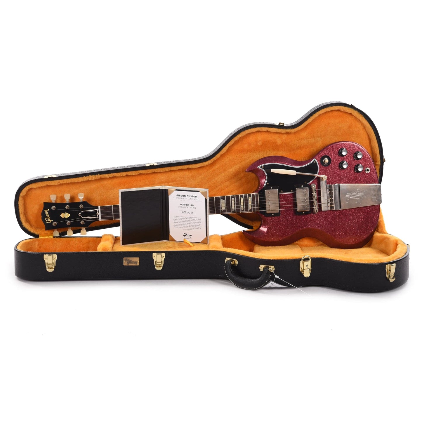 Gibson Custom Shop 1964 SG Standard Reissue "CME Spec" Antique Purple Sparkle Murphy Lab Ultra Light Aged w/Maestro Vibrola Electric Guitars / Solid Body