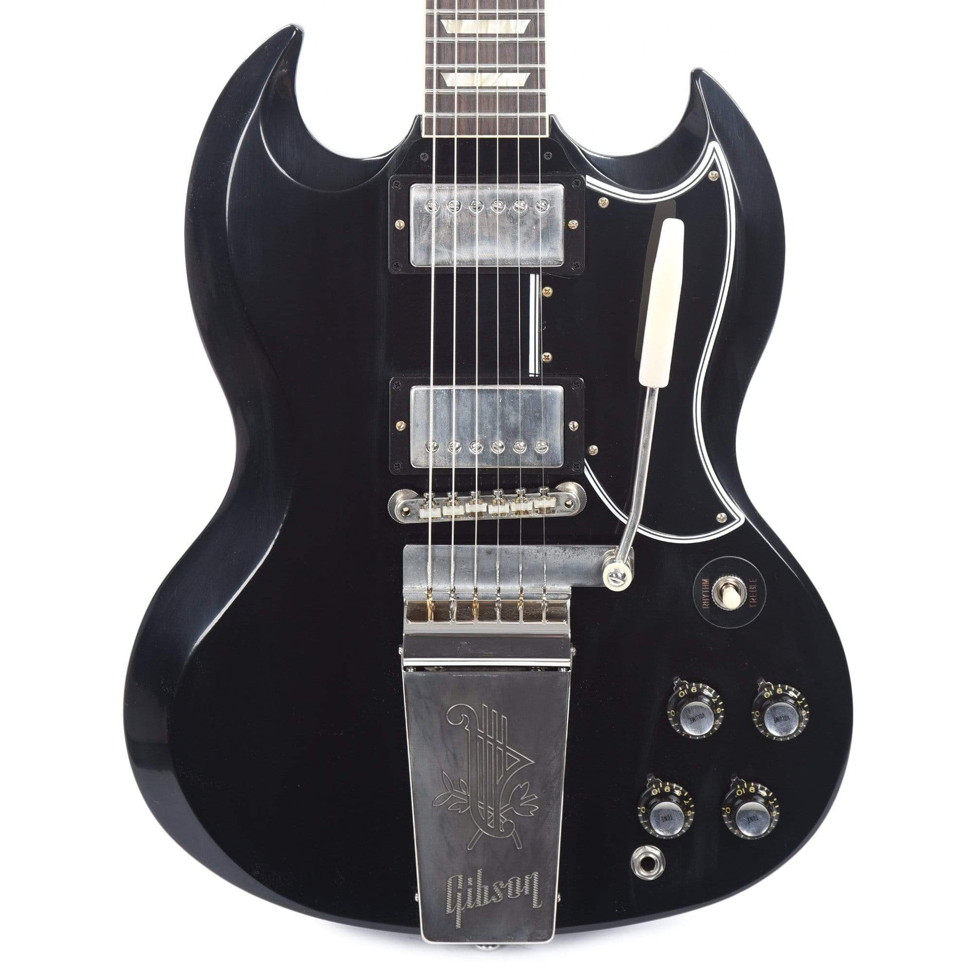 Gibson Custom Shop 1964 SG Standard Reissue "CME Spec" Heavy Antique Ebony VOS w/Maestro Vibrola Electric Guitars / Solid Body