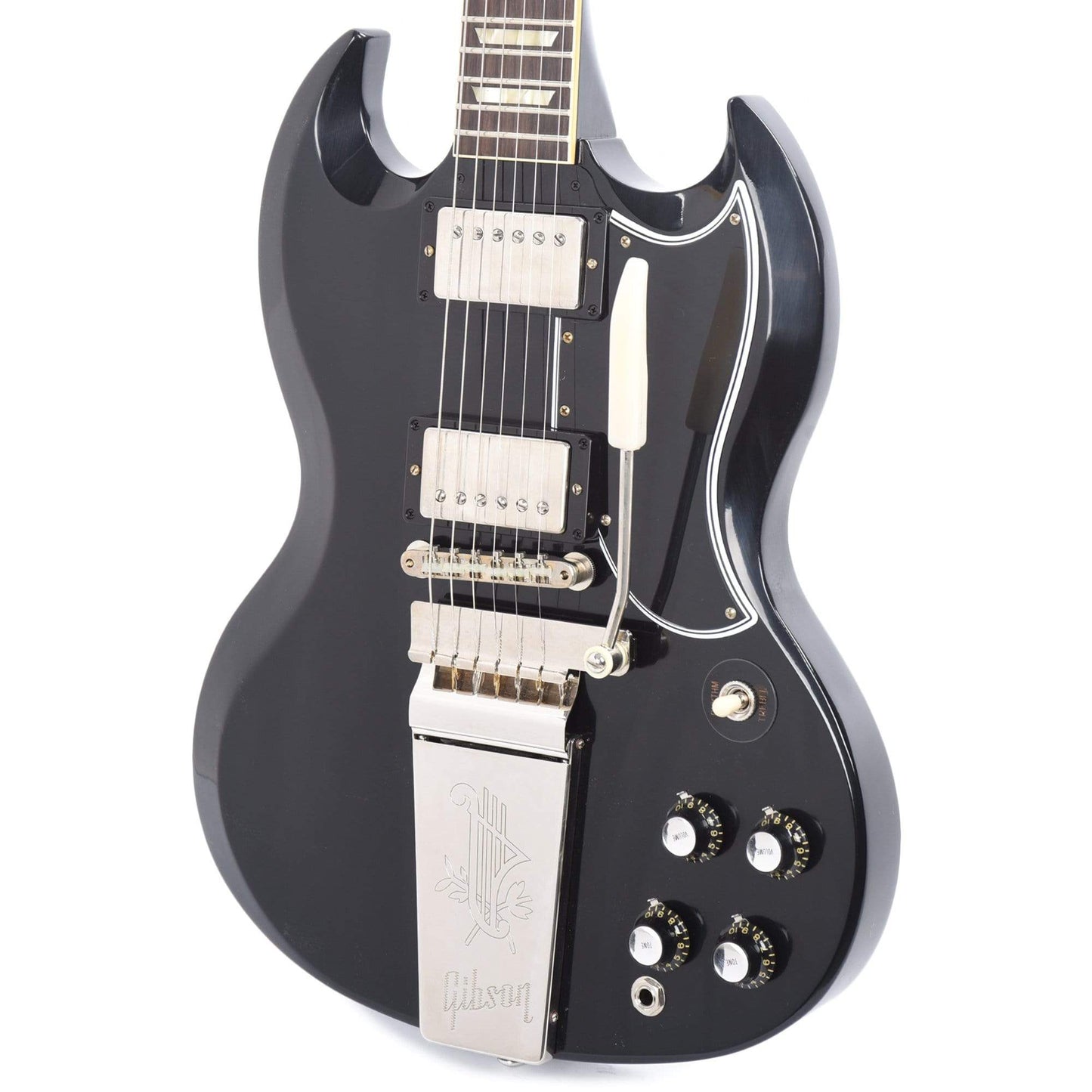 Gibson Custom Shop 1964 SG Standard Reissue "CME Spec" Heavy Antique Ebony VOS w/Maestro Vibrola Electric Guitars / Solid Body