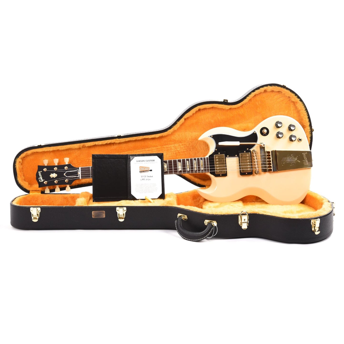 Gibson Custom Shop 1964 SG Standard Reissue "CME Spec" Heavy Antique Polaris White VOS w/Maestro Vibrola Electric Guitars / Solid Body