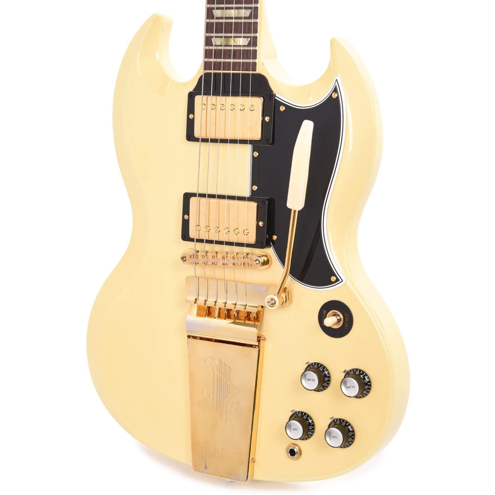 Gibson Custom Shop 1964 SG Standard Reissue "CME Spec" Heavy Antique Polaris White VOS w/Maestro Vibrola Electric Guitars / Solid Body