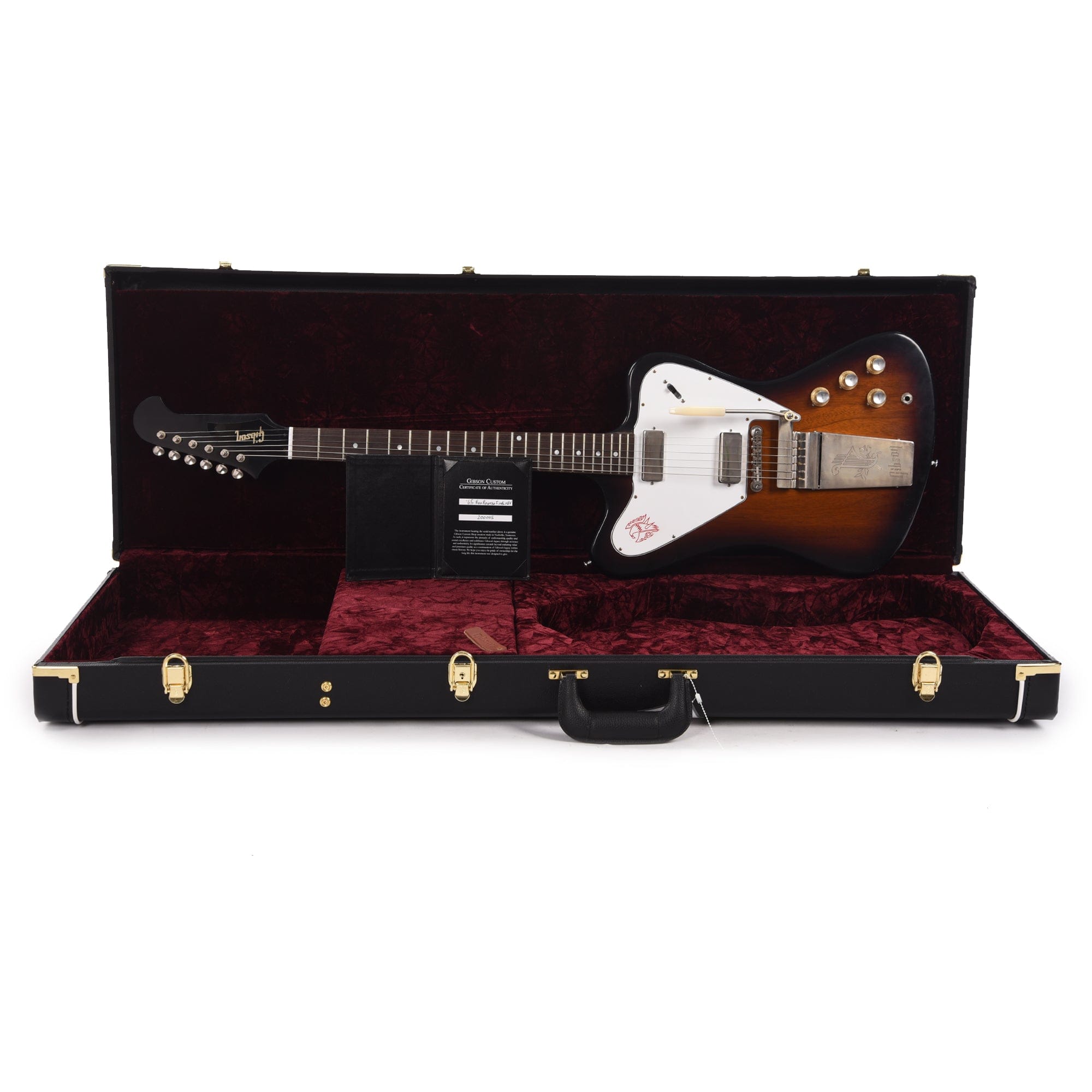 Gibson Custom Shop 1965 Non-Reverse Firebird V Vintage Sunburst VOS w/Maestro Vibrola Electric Guitars / Solid Body