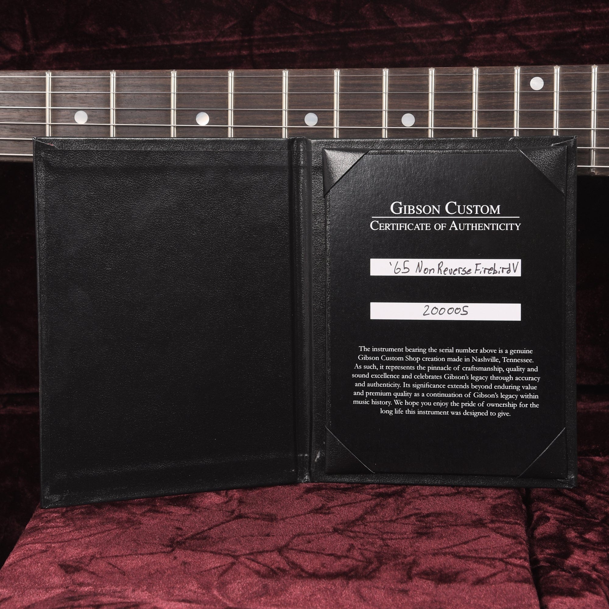 Gibson Custom Shop 1965 Non-Reverse Firebird V Vintage Sunburst VOS w/Maestro Vibrola Electric Guitars / Solid Body