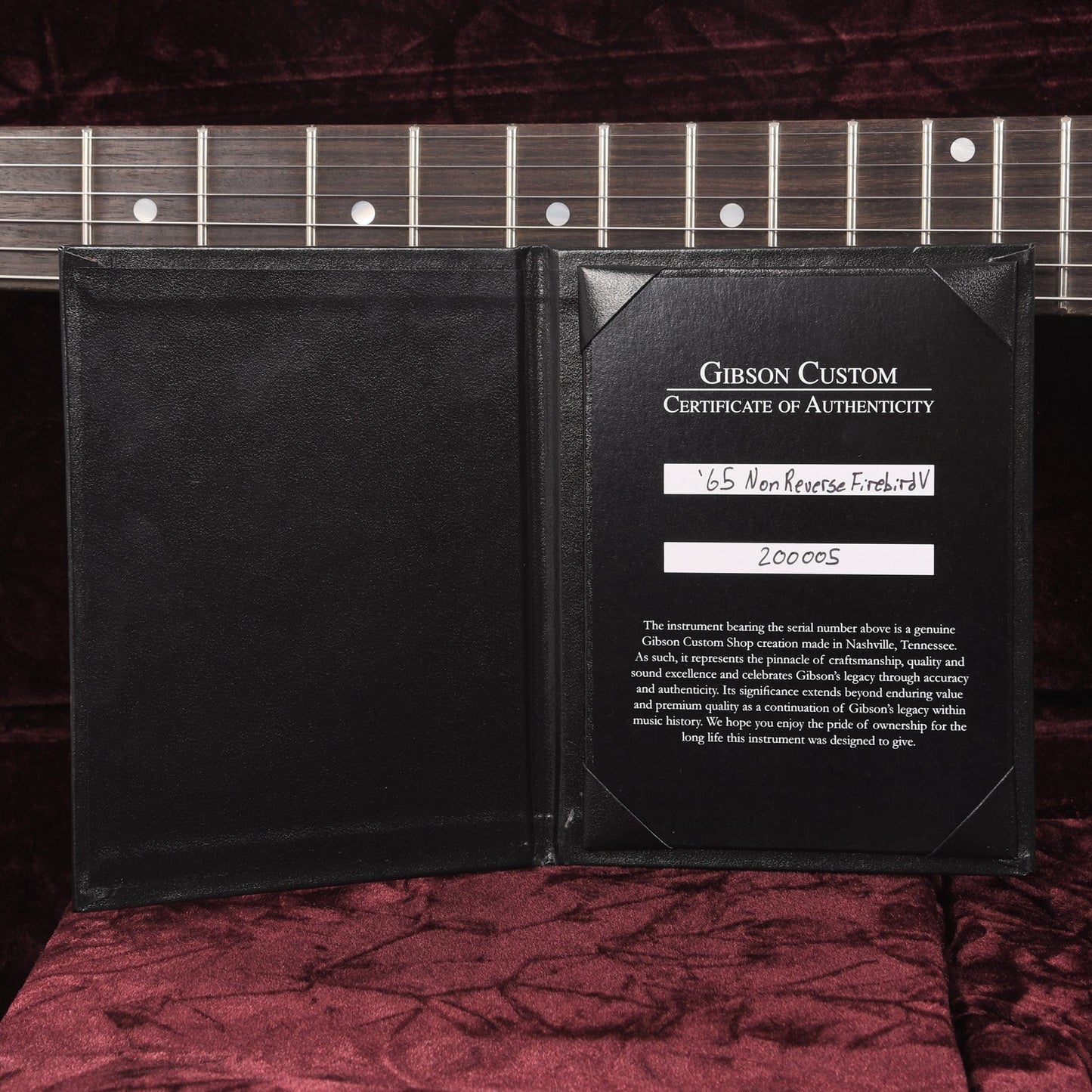Gibson Custom Shop 1965 Non-Reverse Firebird V Vintage Sunburst VOS w/Maestro Vibrola Electric Guitars / Solid Body
