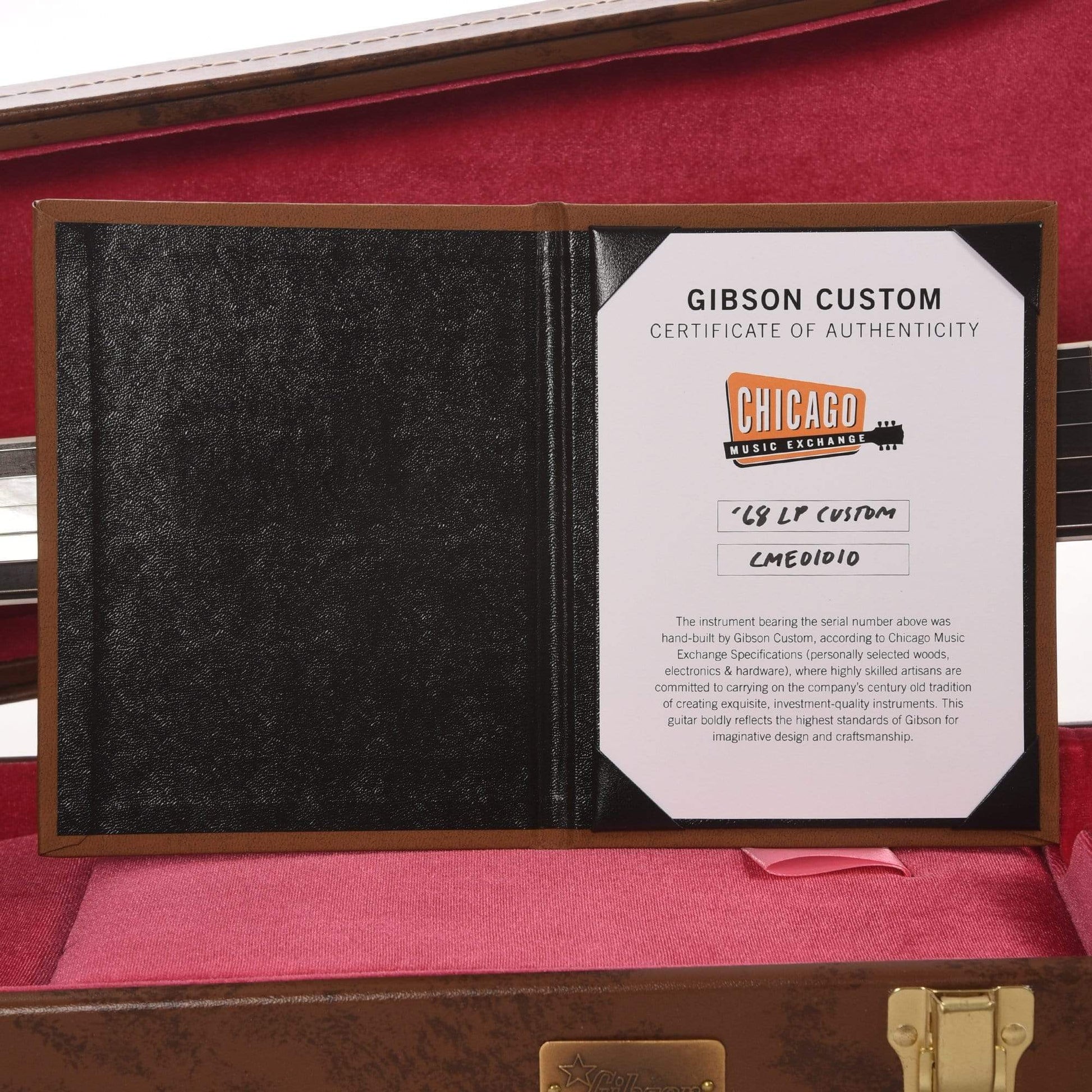 Gibson Custom Shop 1968 Les Paul Custom "CME Spec" Ebony VOS Electric Guitars / Solid Body