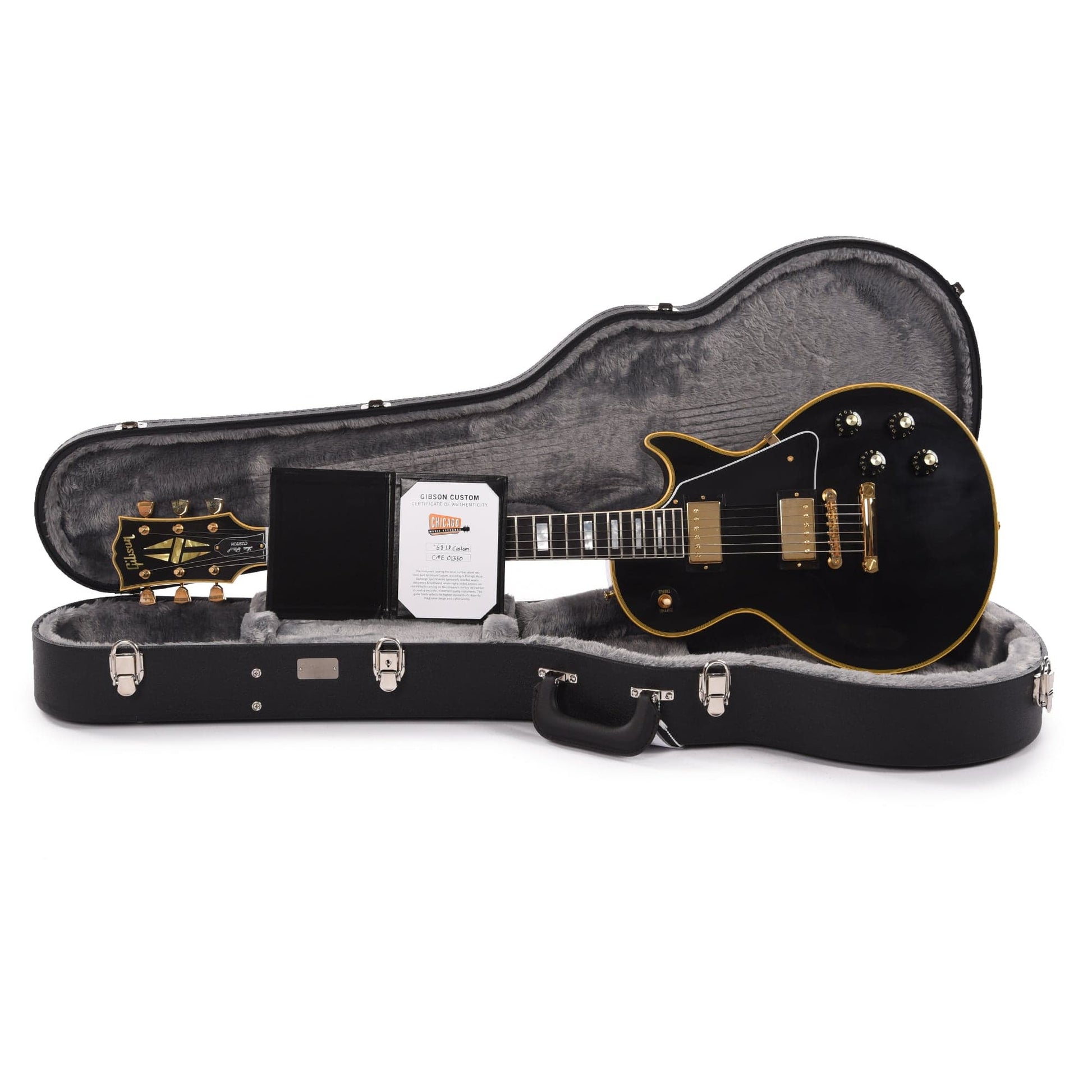Gibson Custom Shop 1968 Les Paul Custom "CME Spec" Ebony VOS Electric Guitars / Solid Body
