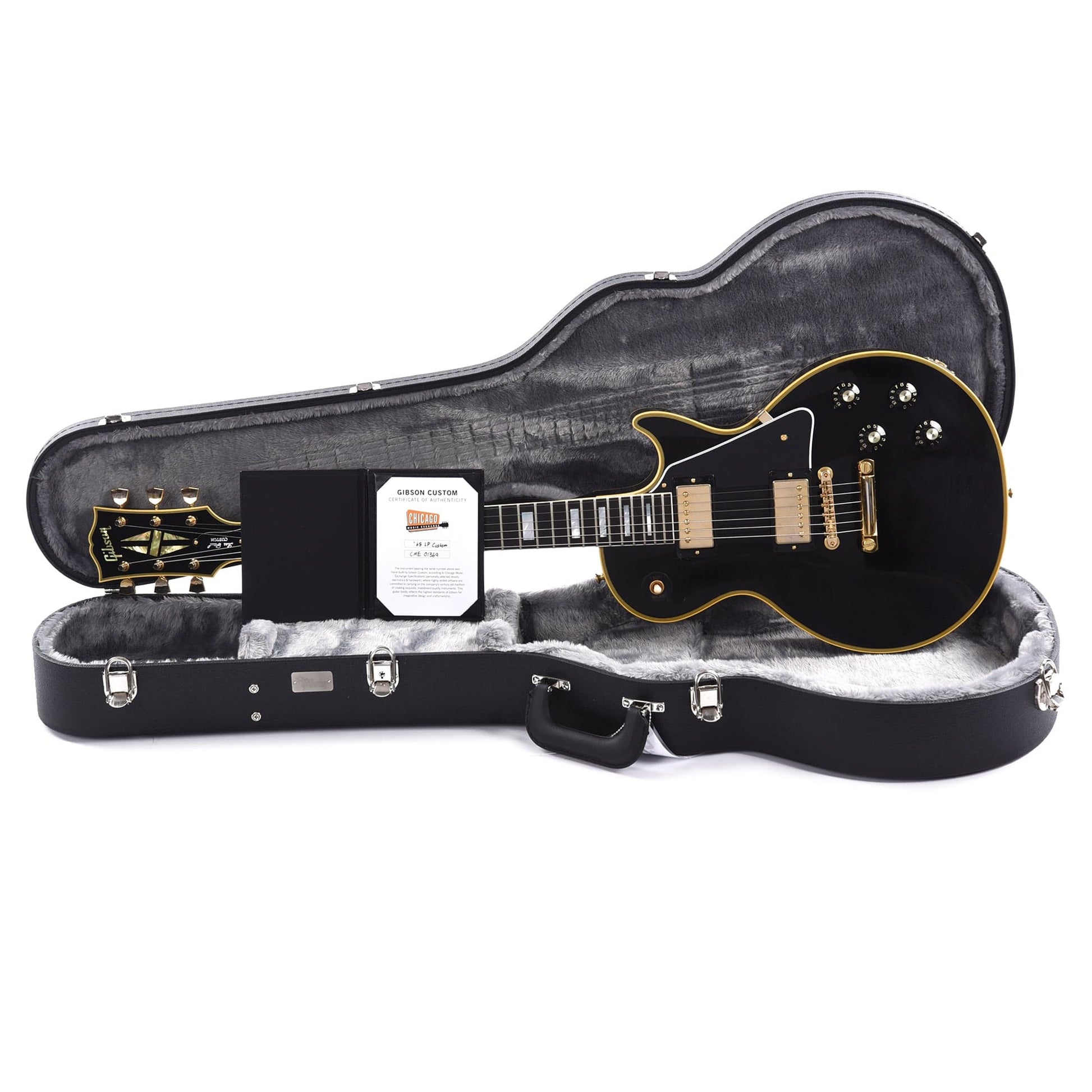 Gibson Custom Shop 1968 Les Paul Custom "CME Spec" Ebony VOS Electric Guitars / Solid Body