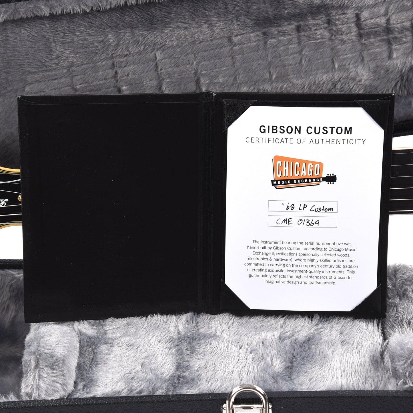 Gibson Custom Shop 1968 Les Paul Custom "CME Spec" Ebony VOS Electric Guitars / Solid Body