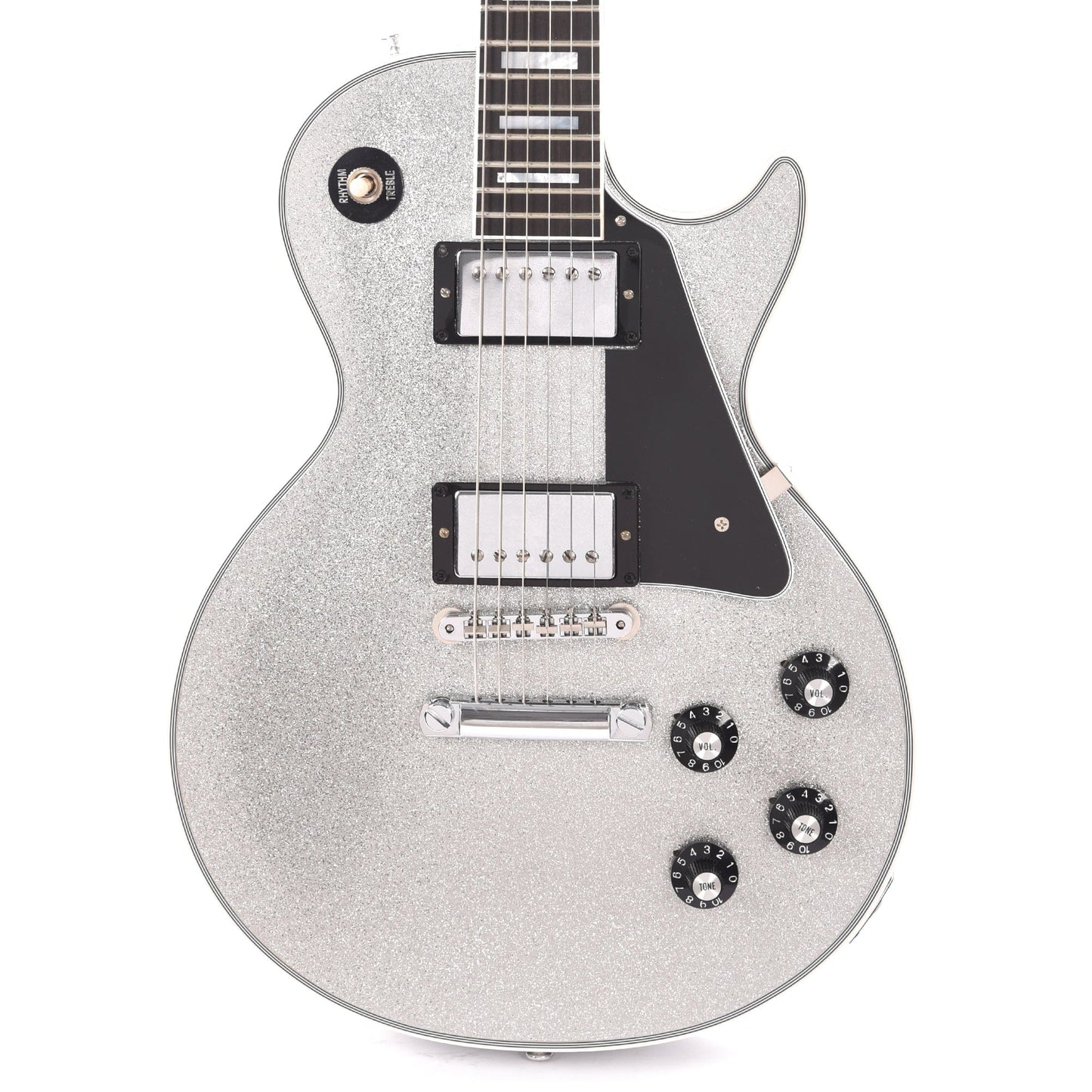 Gibson Custom Shop 1968 Les Paul Custom "CME Spec" VOS Antique Silver Sparkle Electric Guitars / Solid Body