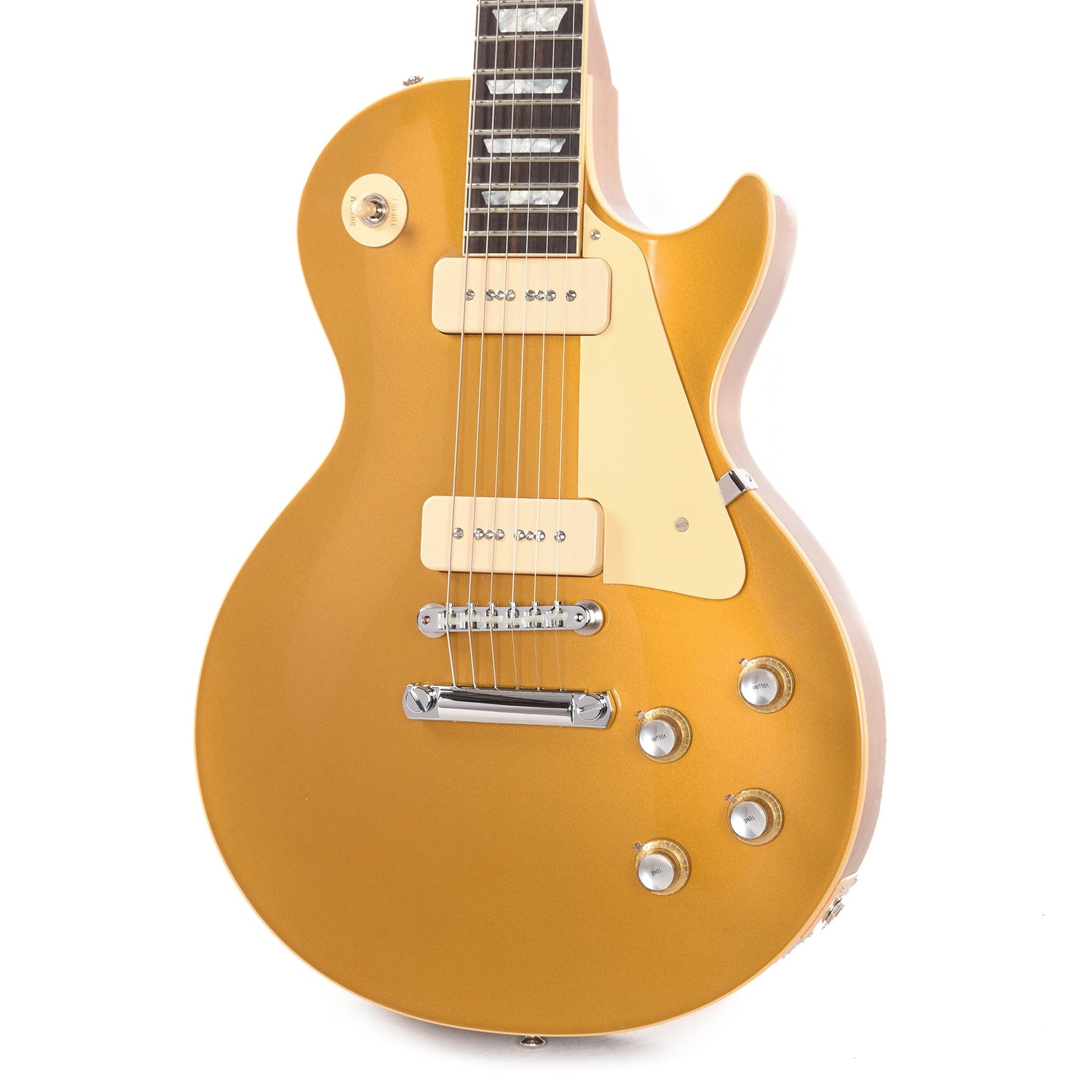 Gibson Custom Shop 1968 Les Paul Standard Goldtop Reissue '60s Gold Gloss Electric Guitars / Solid Body