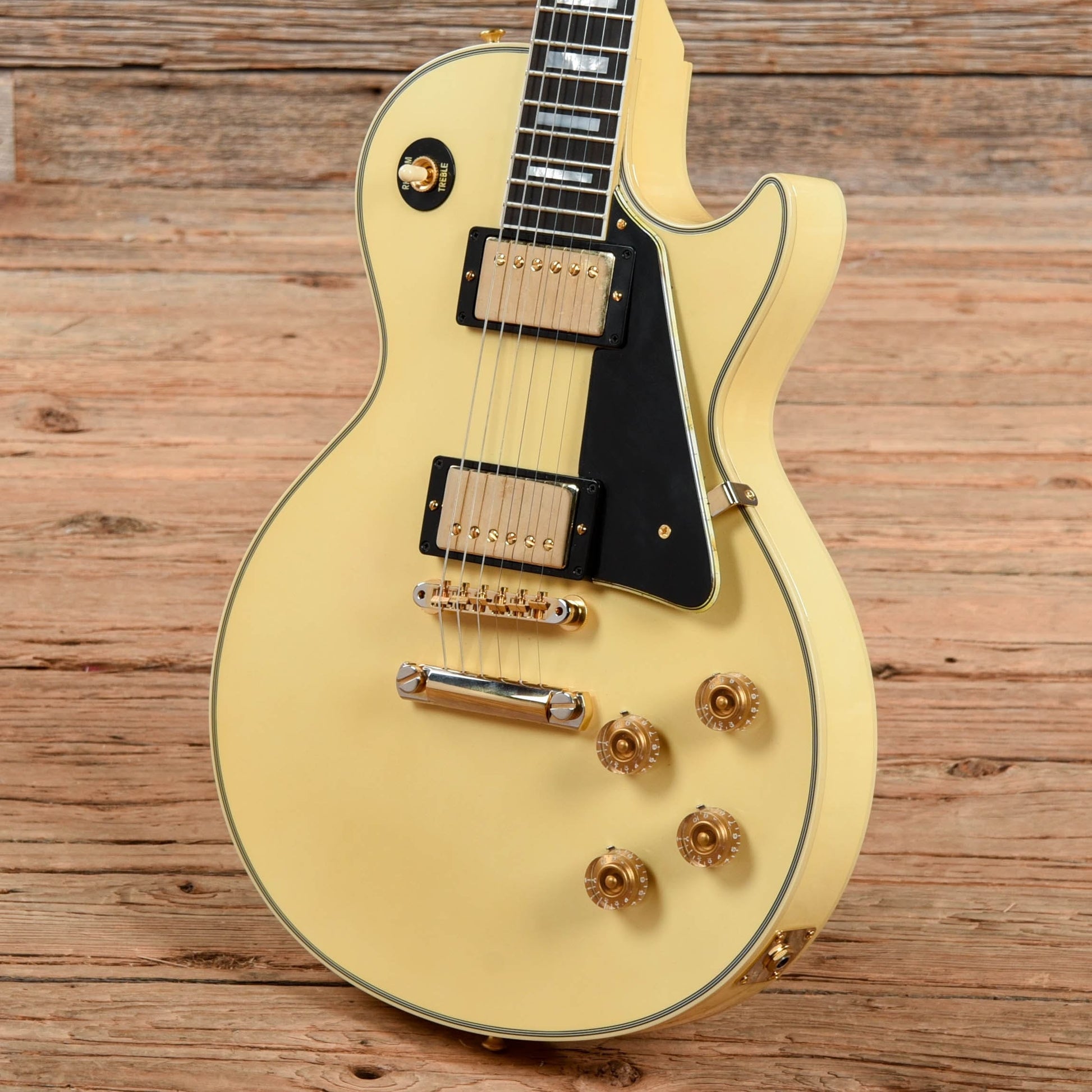 Gibson Custom Shop 1974 Les Paul Custom Alpine White VOS Electric Guitars / Solid Body
