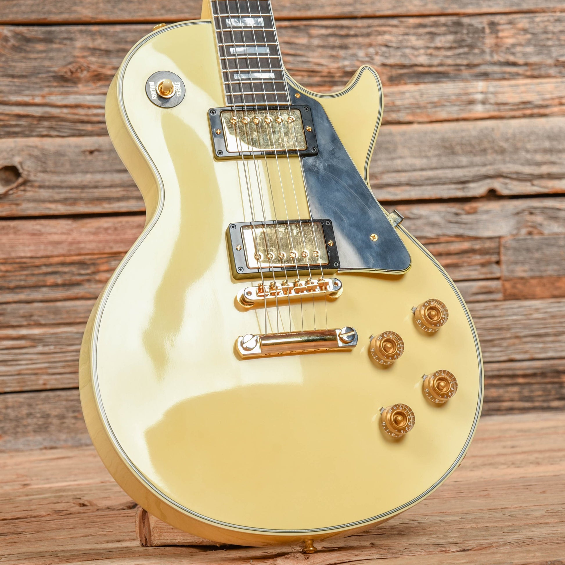 Gibson Custom Shop 1974 Les Paul Custom Alpine White VOS Electric Guitars / Solid Body