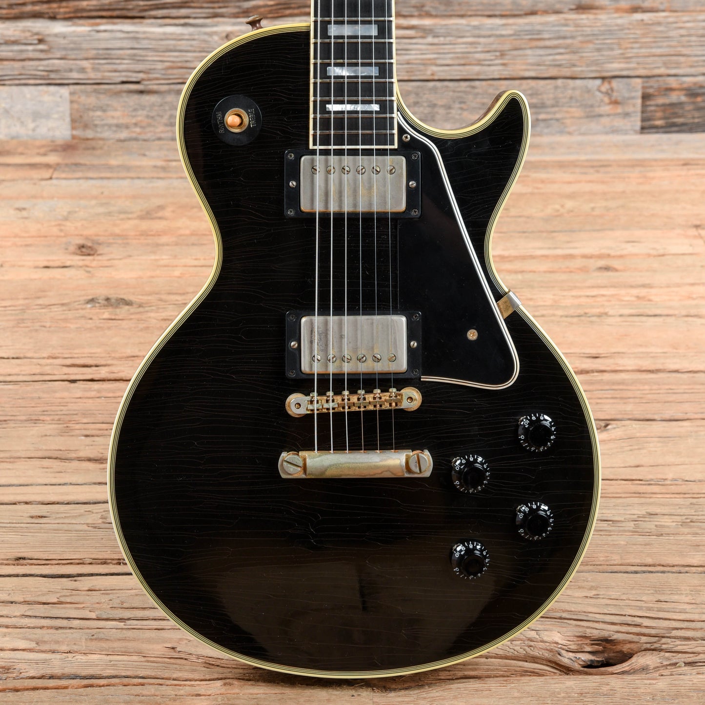 Gibson Custom Shop '57 Les Paul Custom Tom Murphy Aged Black 2002 Electric Guitars / Solid Body