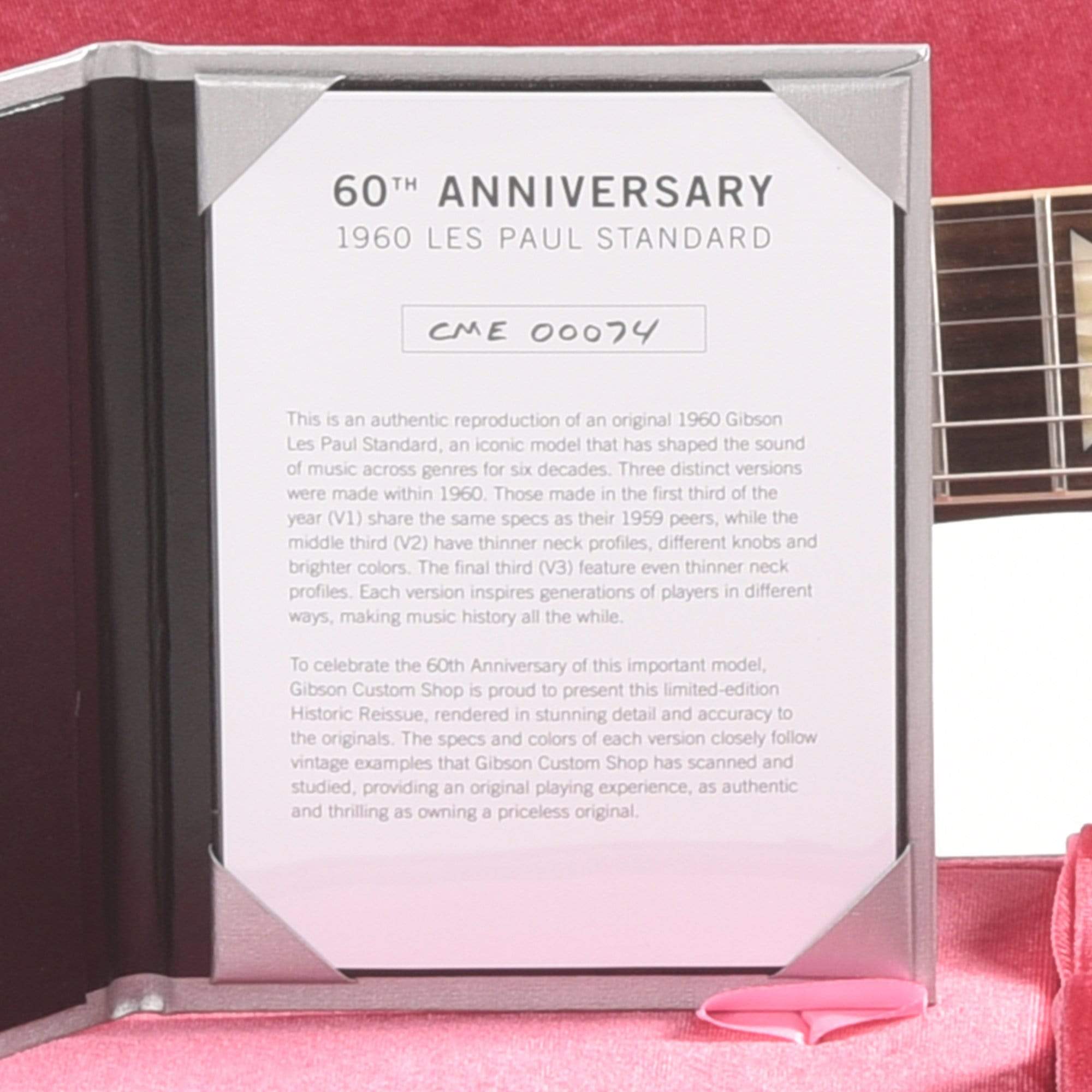 Gibson Custom Shop 60th Anniversary 1960 Les Paul Standard 