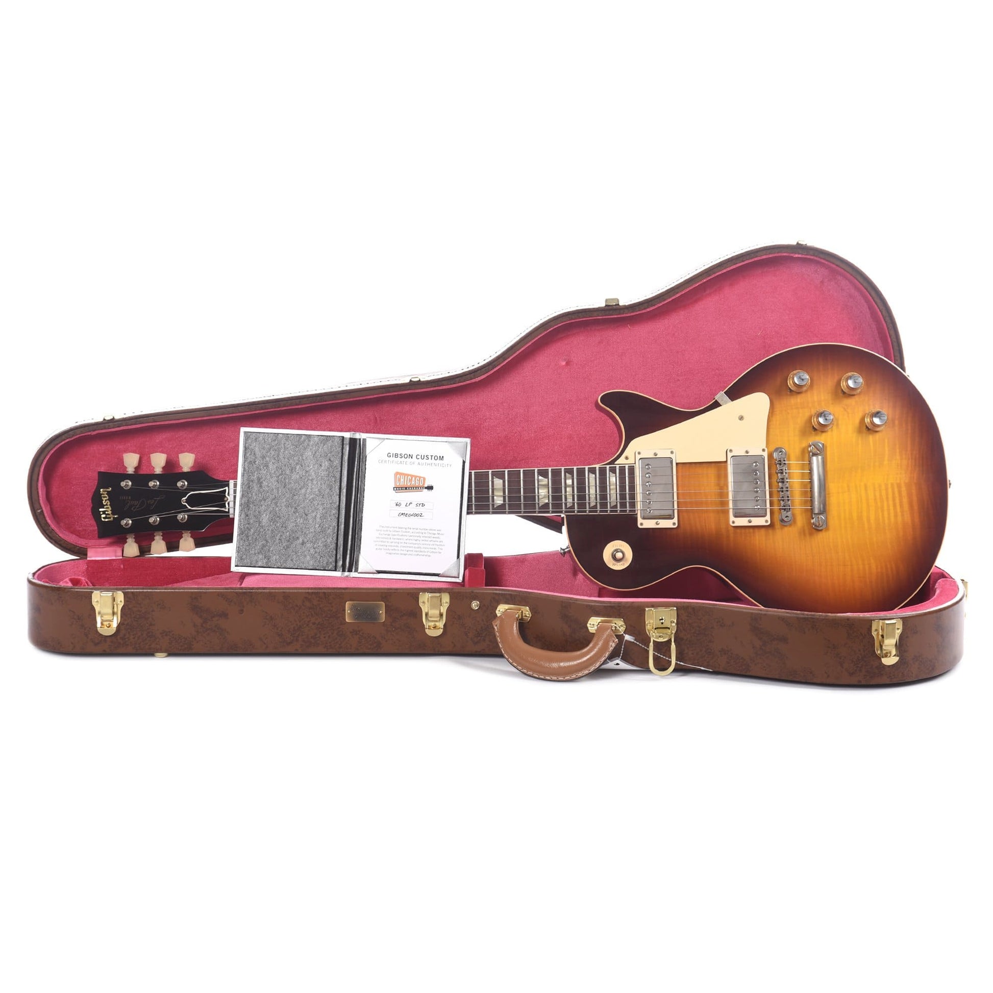 Gibson Custom Shop 60th Anniversary 1960 Les Paul Standard "CME Spec" Washed Bourbon Burst VOS w/60 V2 Neck Electric Guitars / Solid Body