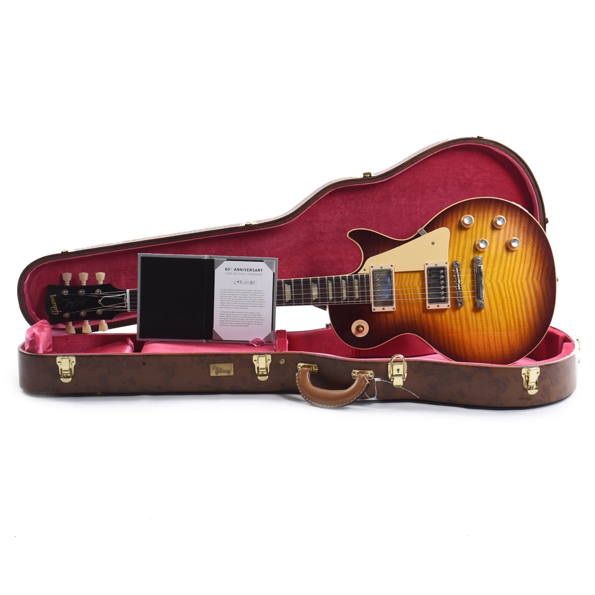 Gibson Custom Shop 60th Anniversary 1960 Les Paul Standard "CME Spec" Washed Bourbon Burst VOS w/60 V2 Neck Electric Guitars / Solid Body