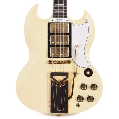 Gibson Custom Shop 60th Anniversary 1961 SG Les Paul Custom Classic White VOS w/Sideway Vibrola Electric Guitars / Solid Body