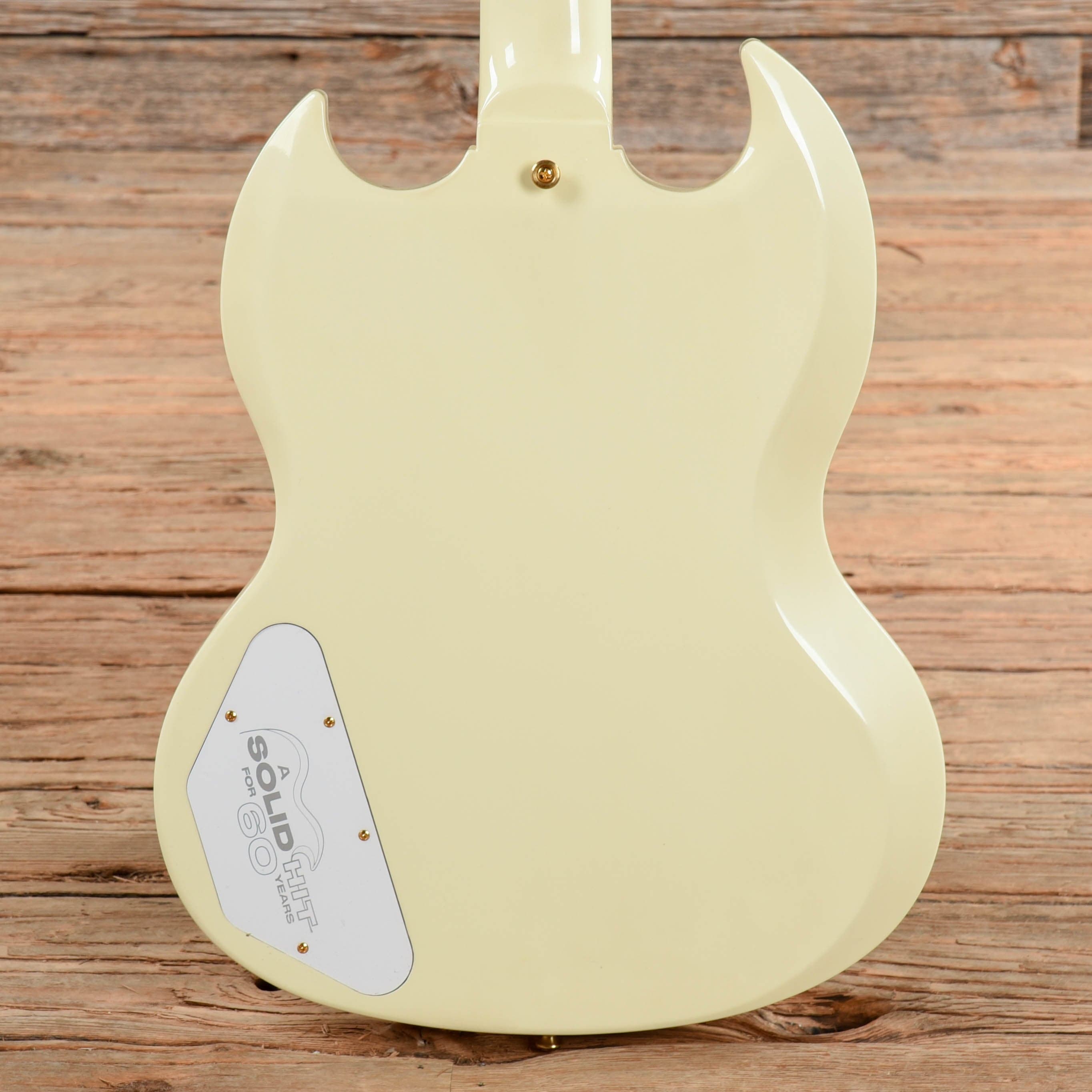 Gibson Custom Shop 60th Anniversary 1961 SG Les Paul Custom Classic White VOS w/Sideway Vibrola Electric Guitars / Solid Body