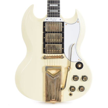 Gibson Custom Shop 60th Anniversary 1961 SG Les Paul Custom Classic White VOS w/Sideway Vibrola Electric Guitars / Solid Body