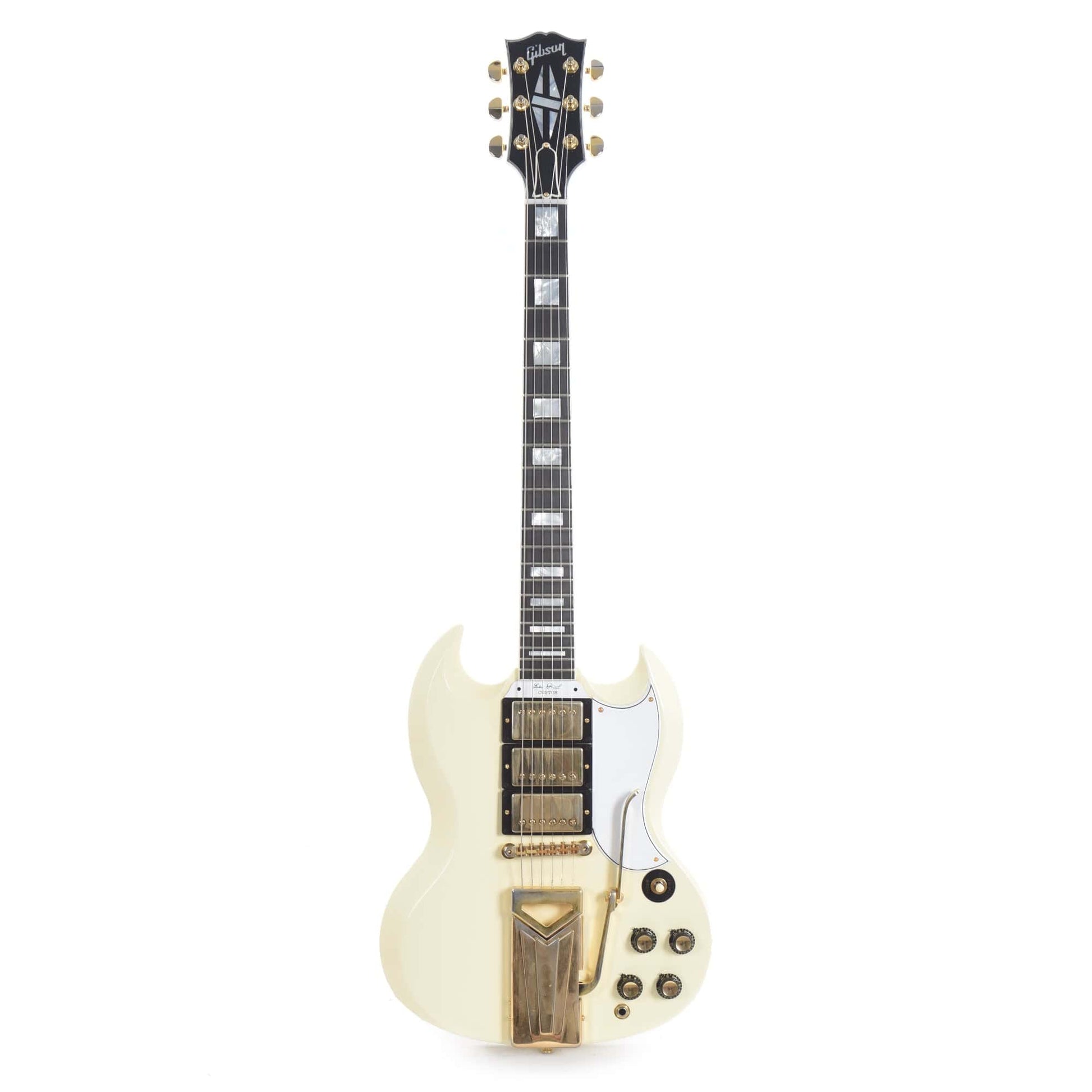 Gibson Custom Shop 60th Anniversary 1961 SG Les Paul Custom Classic White VOS w/Sideway Vibrola Electric Guitars / Solid Body