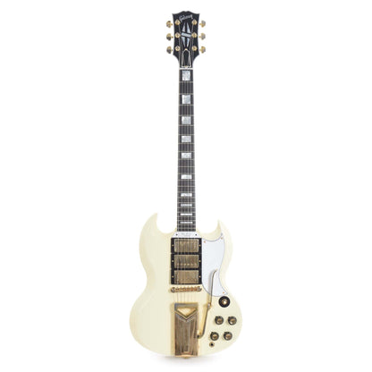 Gibson Custom Shop 60th Anniversary 1961 SG Les Paul Custom Classic White VOS w/Sideway Vibrola Electric Guitars / Solid Body