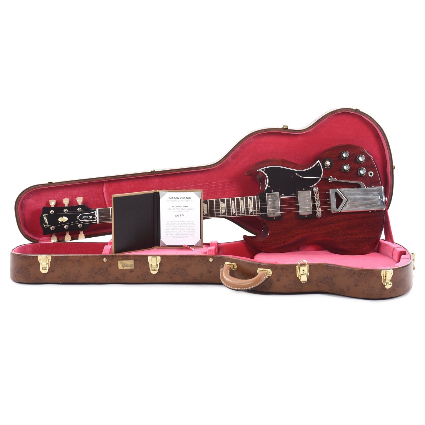 Gibson Custom Shop 60th Anniversary 1961 SG Les Paul Standard Cherry Red VOS w/Sideway Vibrola Electric Guitars / Solid Body