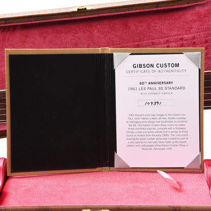 Gibson Custom Shop 60th Anniversary 1961 SG Les Paul Standard Cherry Red VOS w/Sideway Vibrola Electric Guitars / Solid Body
