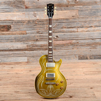 Gibson Custom Shop Billy Gibbons "Pinstripe" 1957 Les Paul Aged Goldtop 2014 Electric Guitars / Solid Body