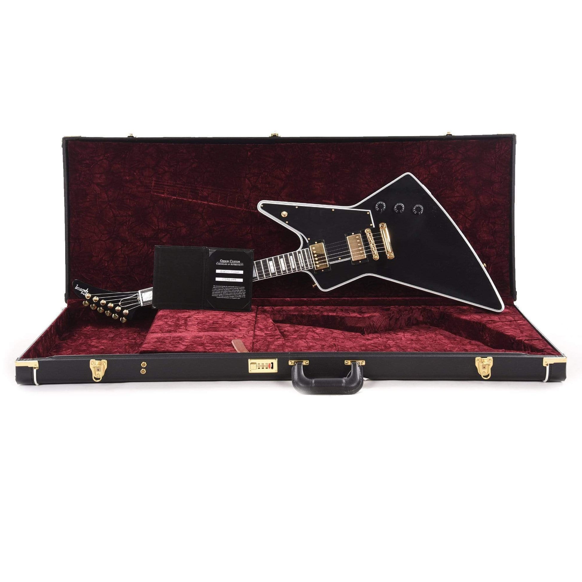 Gibson Custom Shop Explorer Custom Ebony Gloss w/Ebony Fingerboard Electric Guitars / Solid Body