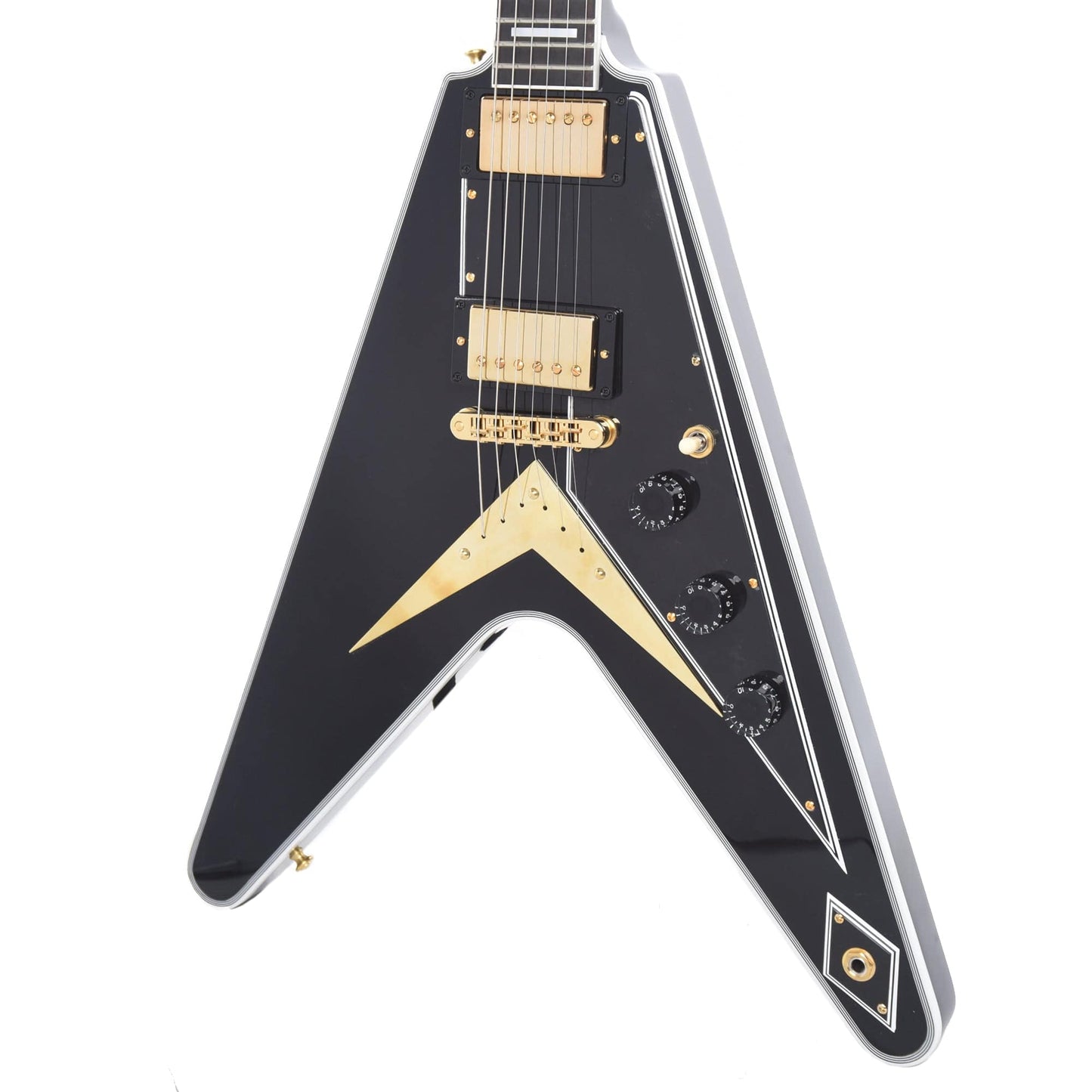 Gibson Custom Shop Flying V Custom Ebony Gloss w/Ebony Fingerboard Electric Guitars / Solid Body
