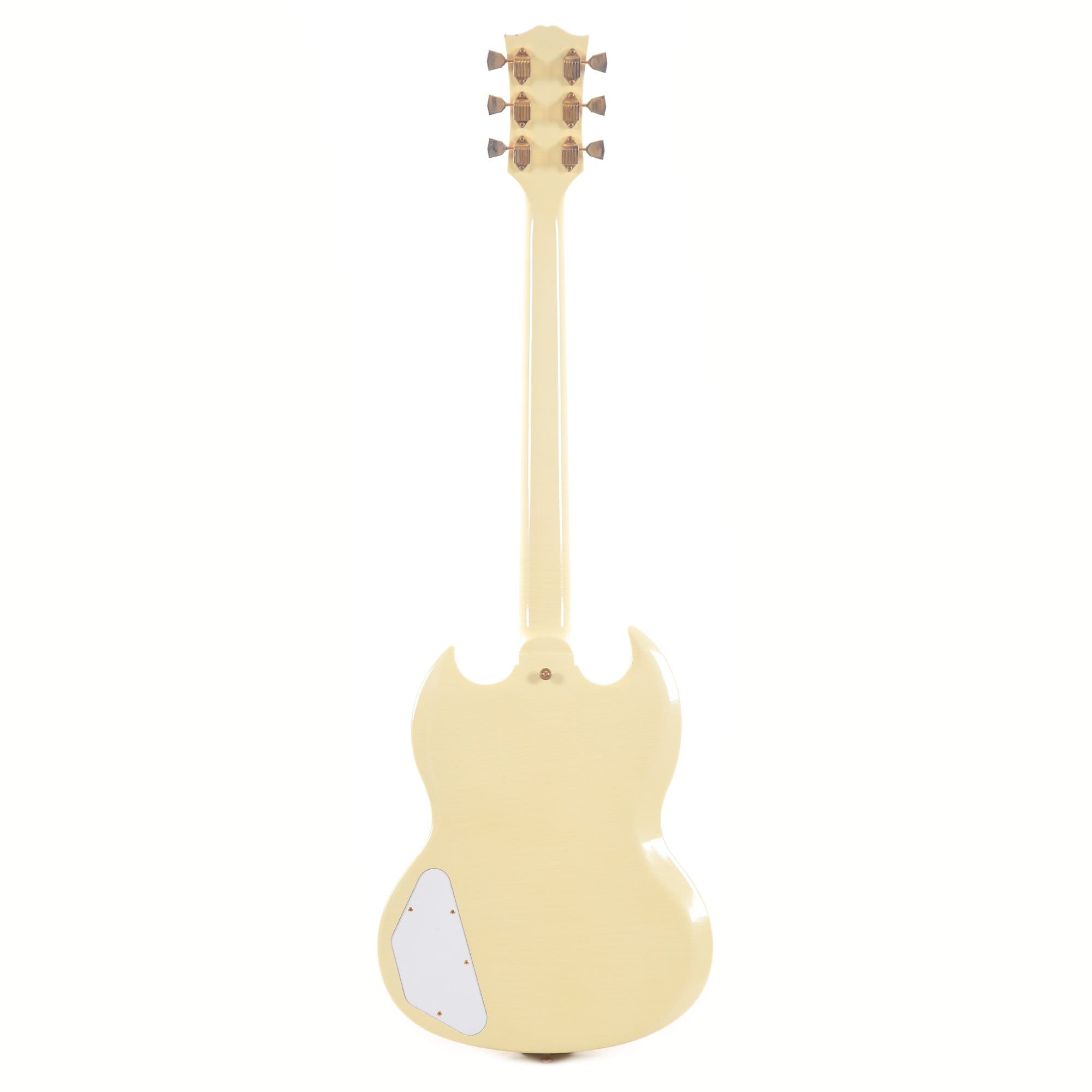 Gibson Custom Shop Jimi Hendrix 1967 SG Custom Aged Polaris White Electric Guitars / Solid Body