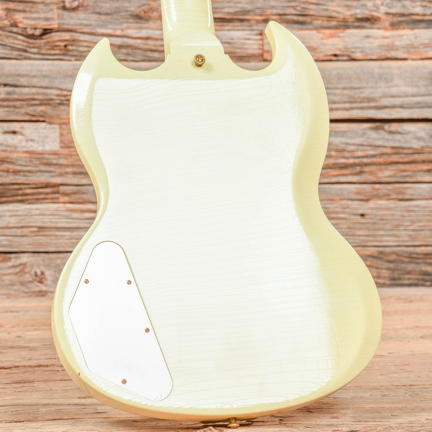 Gibson Custom Shop Jimi Hendrix Signature '67 SG Custom Reissue Aged Polaris White Electric Guitars / Solid Body