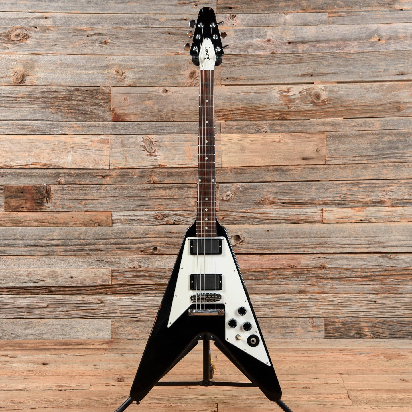 Gibson Custom Shop Kirk Hammett Flying V Aged Ebony 2012 Electric Guitars / Solid Body