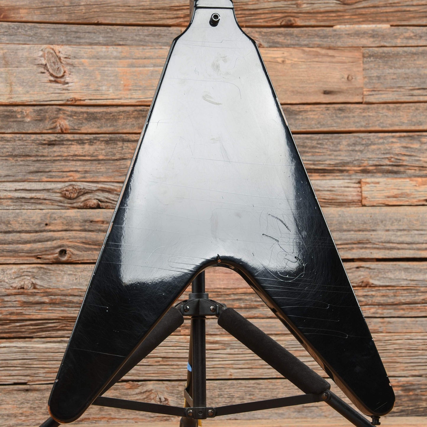 Gibson Custom Shop Kirk Hammett Flying V Aged Ebony 2012 Electric Guitars / Solid Body