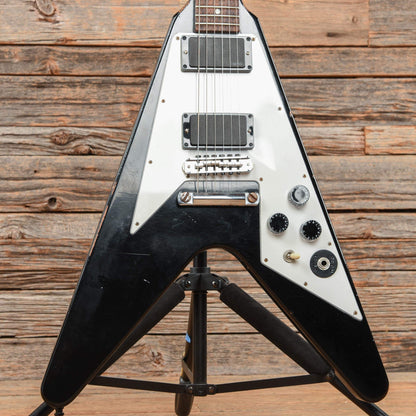 Gibson Custom Shop Kirk Hammett Flying V Aged Ebony 2012 Electric Guitars / Solid Body