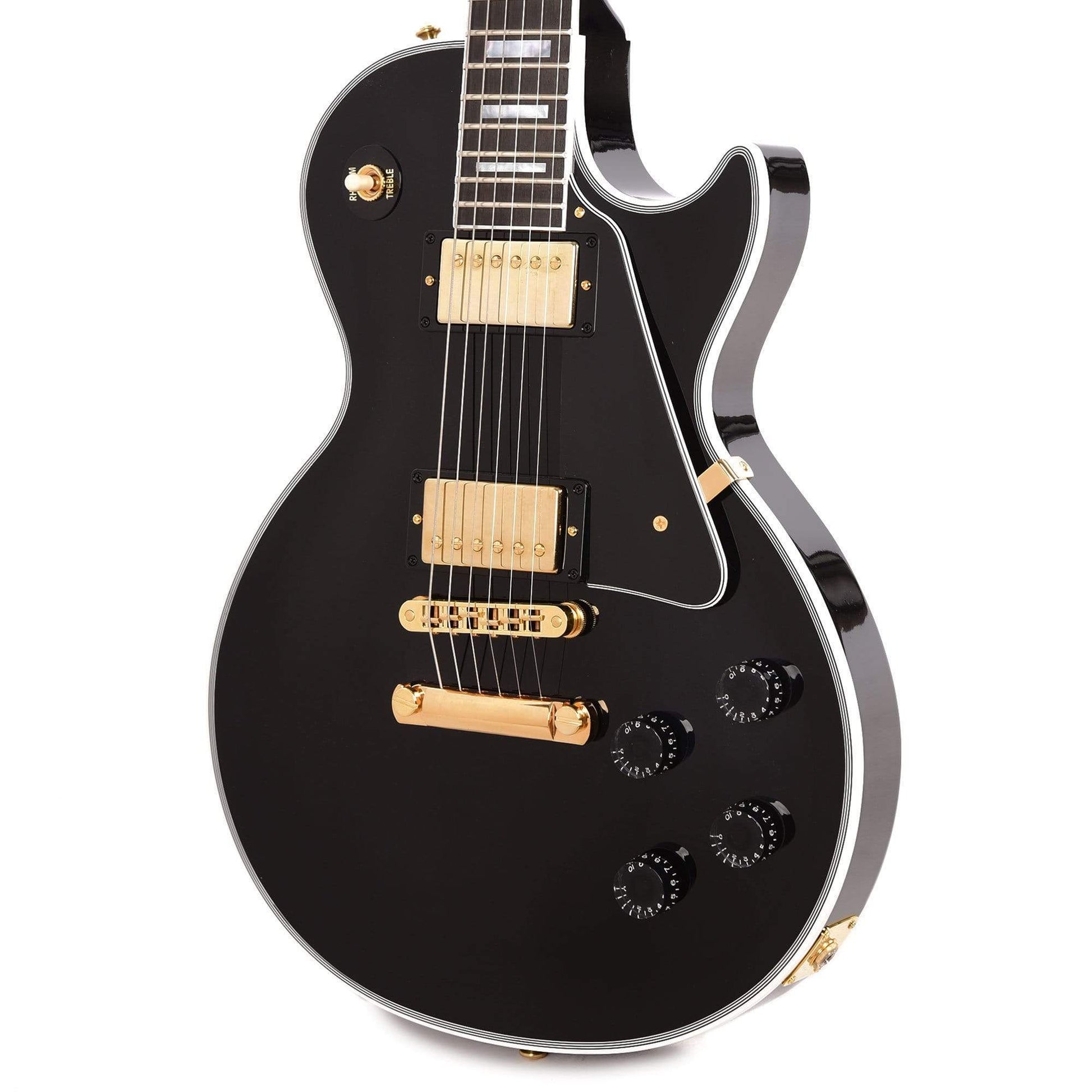 Gibson Custom Shop Les Paul Custom Ebony Gloss Electric Guitars / Solid Body