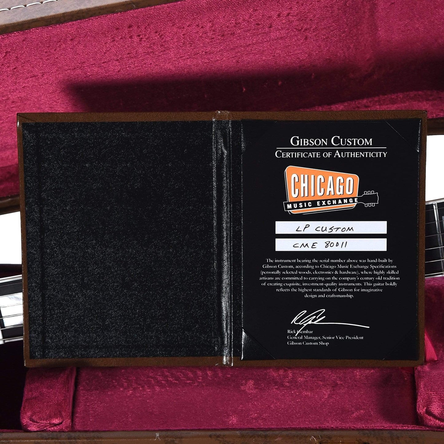 Gibson Custom Shop Les Paul Custom Ebony VOS GH w/Ebony Fingerboard Electric Guitars / Solid Body