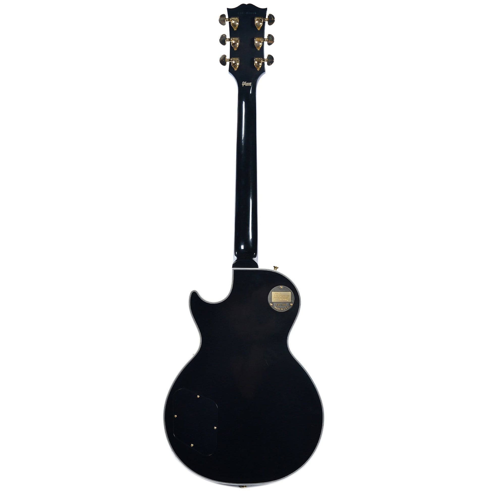Gibson Custom Shop Les Paul Custom Ebony VOS w/Ebony Fingerboard Electric Guitars / Solid Body