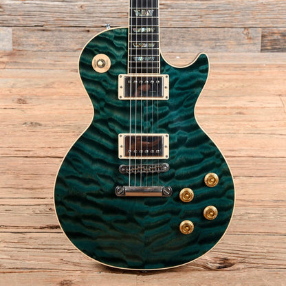 Gibson Custom Shop Les Paul Elegant Peacock Green 2004 Electric Guitars / Solid Body