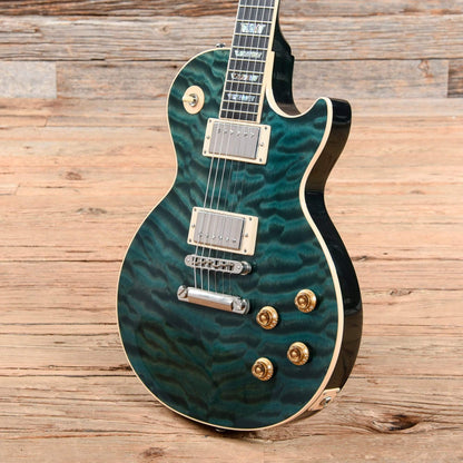 Gibson Custom Shop Les Paul Elegant Peacock Green 2004 Electric Guitars / Solid Body