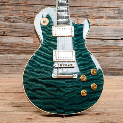 Gibson Custom Shop Les Paul Elegant Peacock Green 2004 Electric Guitars / Solid Body