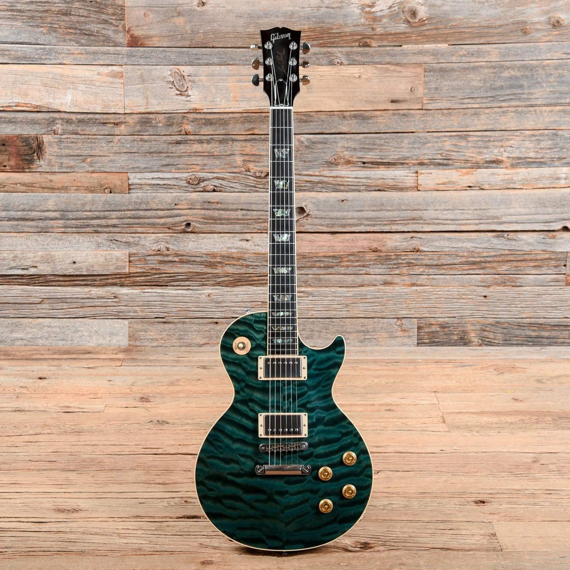 Gibson Custom Shop Les Paul Elegant Peacock Green 2004 Electric Guitars / Solid Body