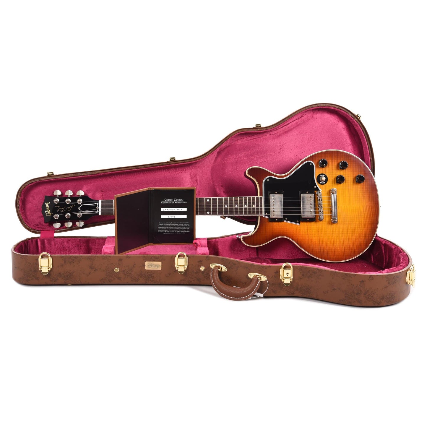 Gibson Custom Shop Les Paul Special DC Figured Iced Tea VOS w/59 Carmelita Neck Electric Guitars / Solid Body